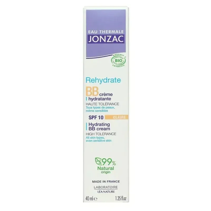 JONZAC Bb Crème Hydratante Bio SPF10 Teintée Claire 40 ml