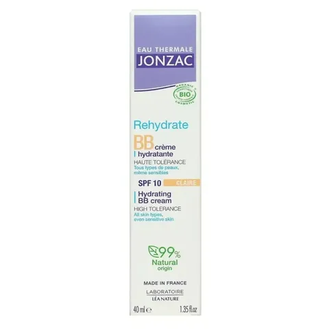 JONZAC Bb Crème Hydratante Bio SPF10 Teintée Claire 40 ml