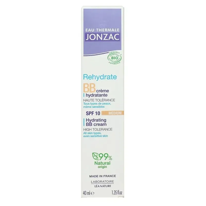 JONZAC Bb Crème Hydratante Bio SPF10 Teintée Medium 40 ml