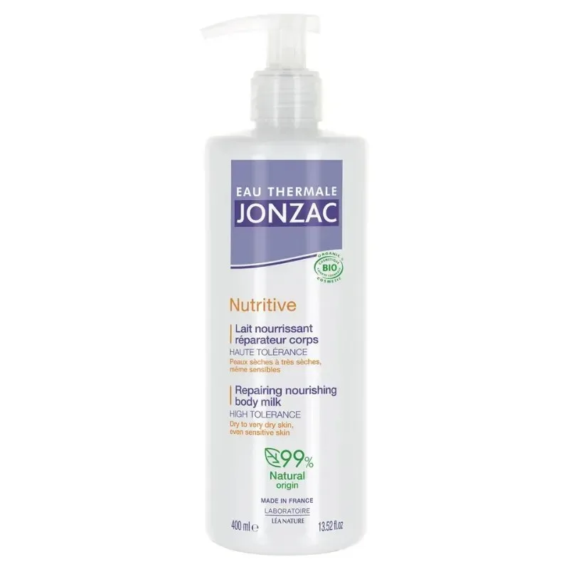 JONZAC Nutritive Lait Nourrissant Réparateur Corps Bio 400 ml