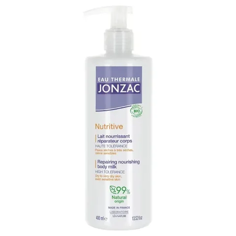JONZAC Nutritive Lait Nourrissant Réparateur Corps Bio 400 ml