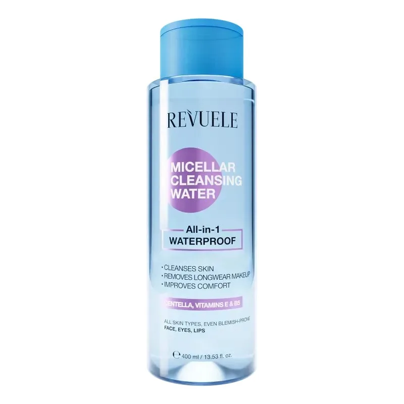 REVUELE Eau Micellaire Démaquillante Tout en 1 Waterproof 400 ml