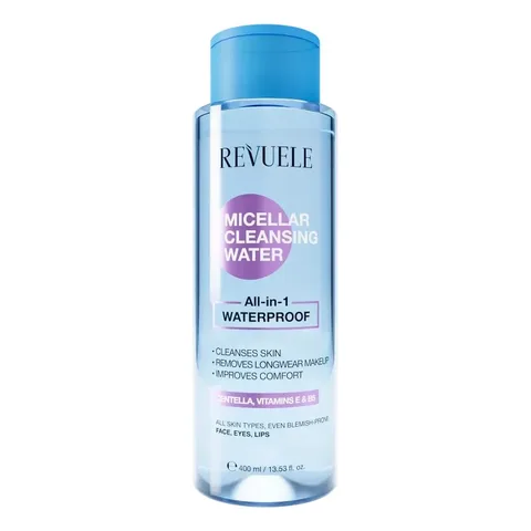 REVUELE Eau Micellaire Démaquillante Tout en 1 Waterproof 400 ml