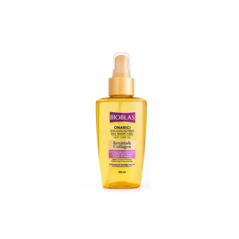 BIOBLAS Huile de Soin Capillaire Keratin et Collagen Réparatrice 100 ml
