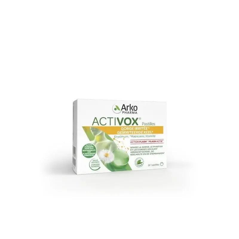 ARKOPHARMA Activox Menthe Eucalyptus 24 Pastilles