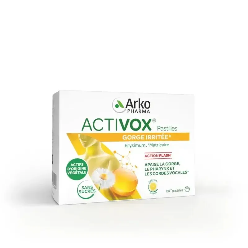 ARKOPHARMA Activox Miel Citron 24 Pastilles