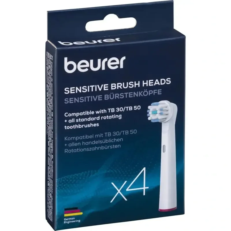 BEURER 4X Brossettes de Rechange Sensitive TB30 TB50