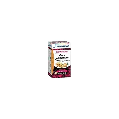 JUVAMINE Maca Gingembre Ginseng de Siberie 40 Comprimes