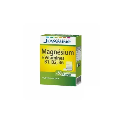 JUVAMINE Magnesium & Vitamines B1 B2 B6 60 Comprimes