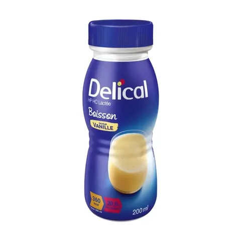 DELICAL Boisson Hp Hc Lactée Saveur Vanille 200 ml