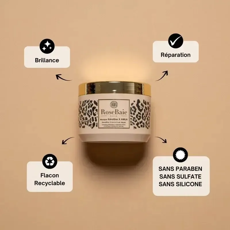 ROSEBAIE Masque Keratine x Amla 500 ml