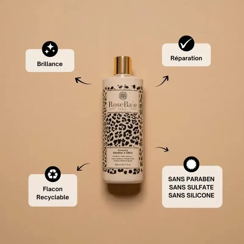 ROSEBAIE Shampoing Keratine x Amla 500 ml — photo 2