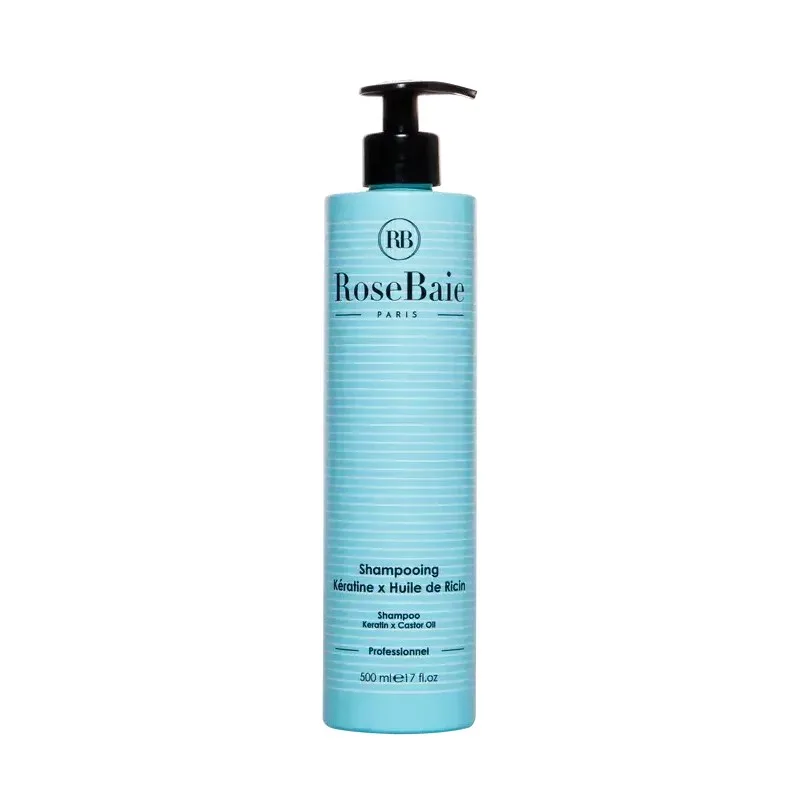 ROSEBAIE Shampoing Huile de Ricin x Keratine 500 ml
