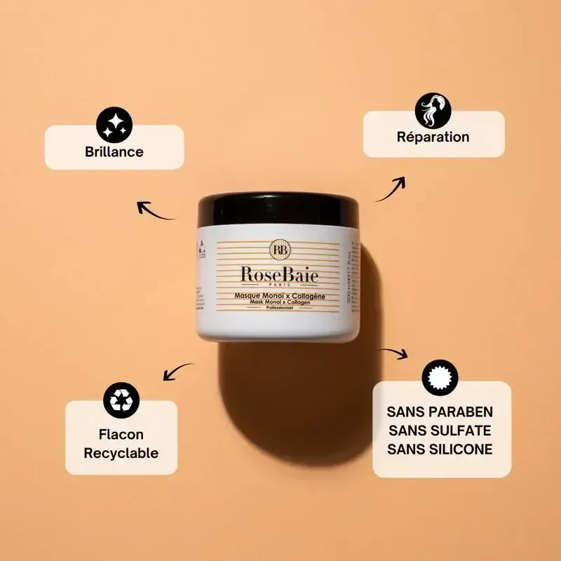 ROSEBAIE Masque Monoi x Collagene 500 ml — photo 2