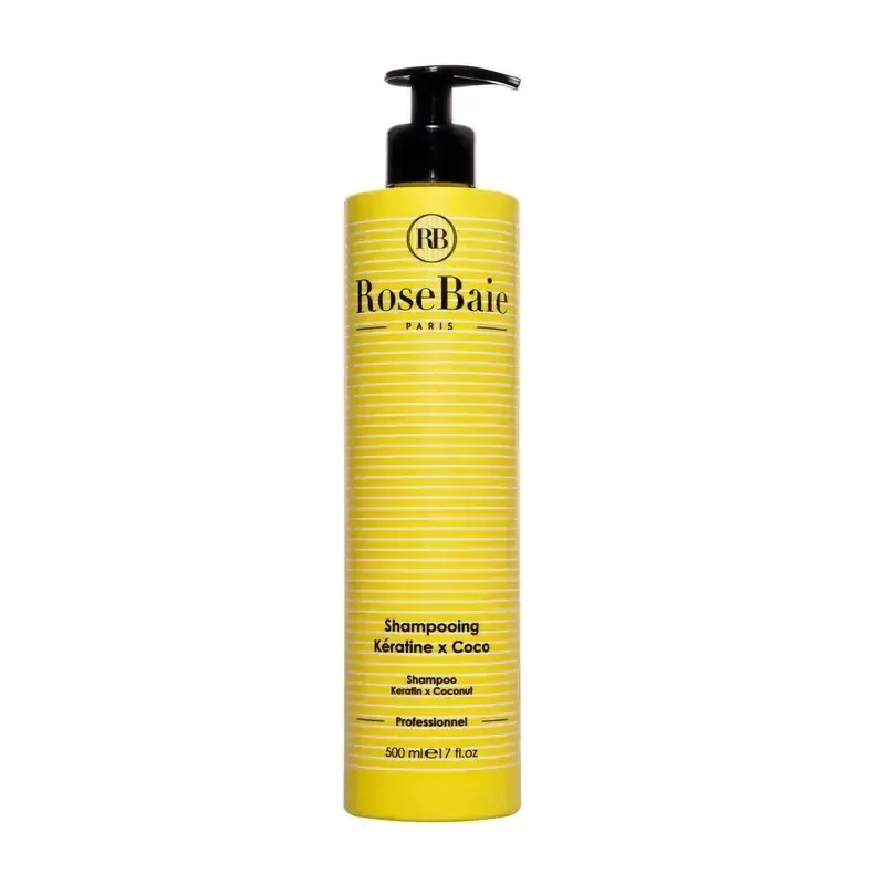 ROSEBAIE Shampoing Keratine x Huile de Coco 500 ml