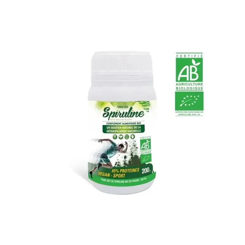 EDEN LIFE Spiruline Poudre 200 g