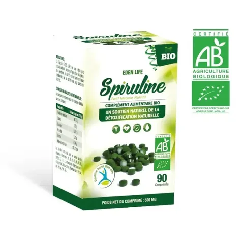 EDEN LIFE Spiruline 90 Comprimes