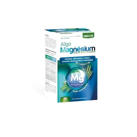 EDEN LIFE Algo Magnesium 60 Comprimes