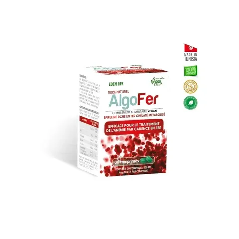EDEN LIFE Algo Fer 30 Comprimes
