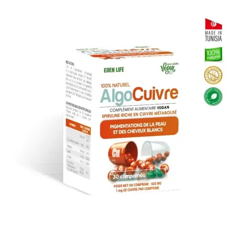 EDEN LIFE Algo Cuivre 30 Comprimes