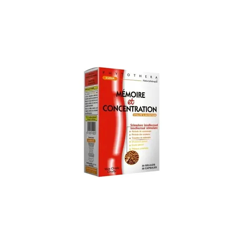 Vital Phytothera Mémoire & Concentration 30 Gélules