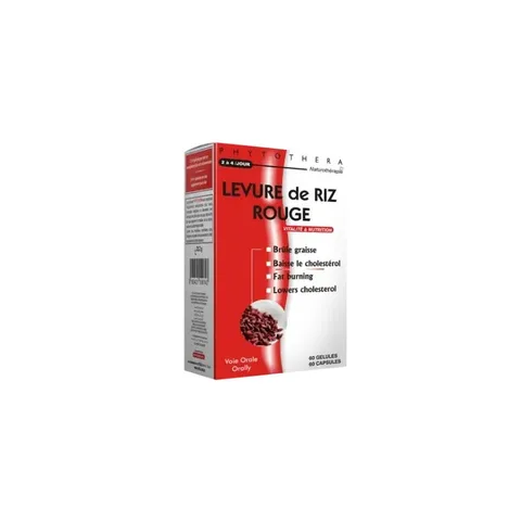 Vital Phytothera Levure de Riz Rouge 60 Gélules