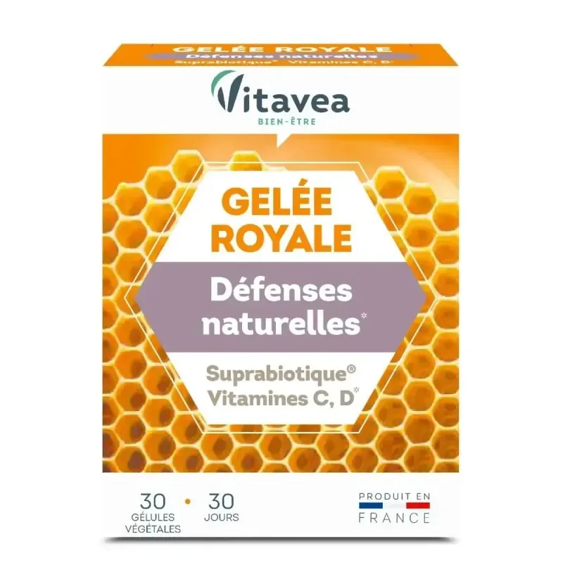 VITAVEA Gelée Royale Défenses Naturelles 30 Gélules