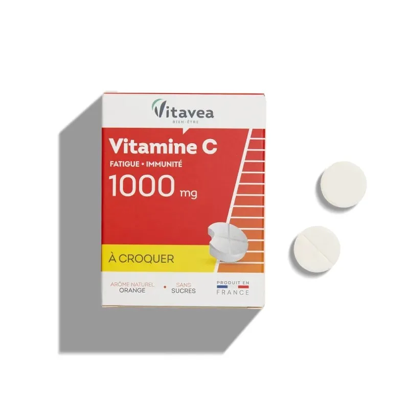 VITAVEA Acerola 1000 Vitamine C 28 Comprimes à Croquer