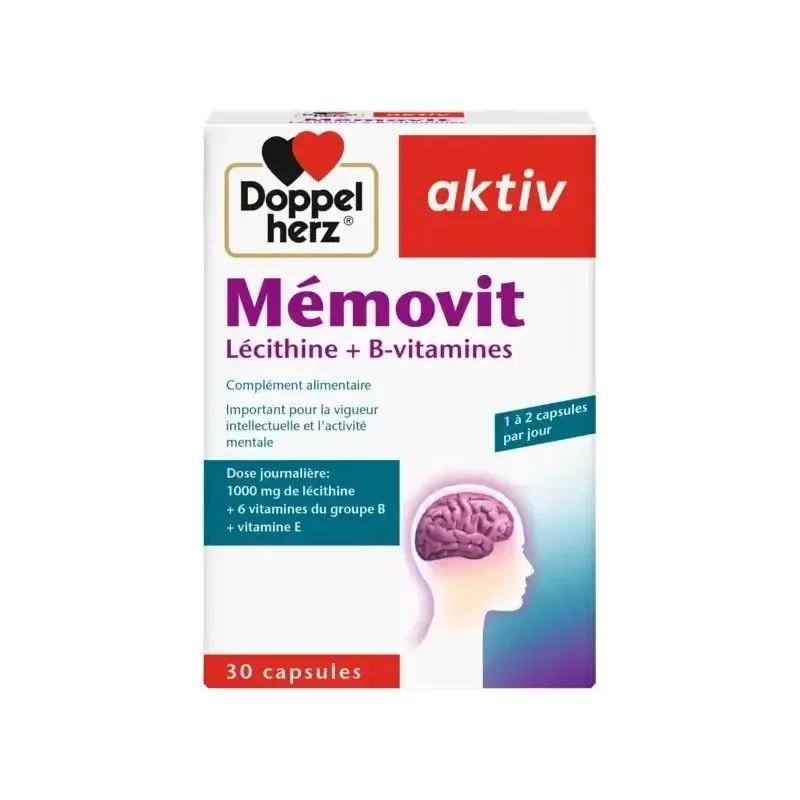Aktiv Memovit Lecithine+b-Vitamines 30 Gélules