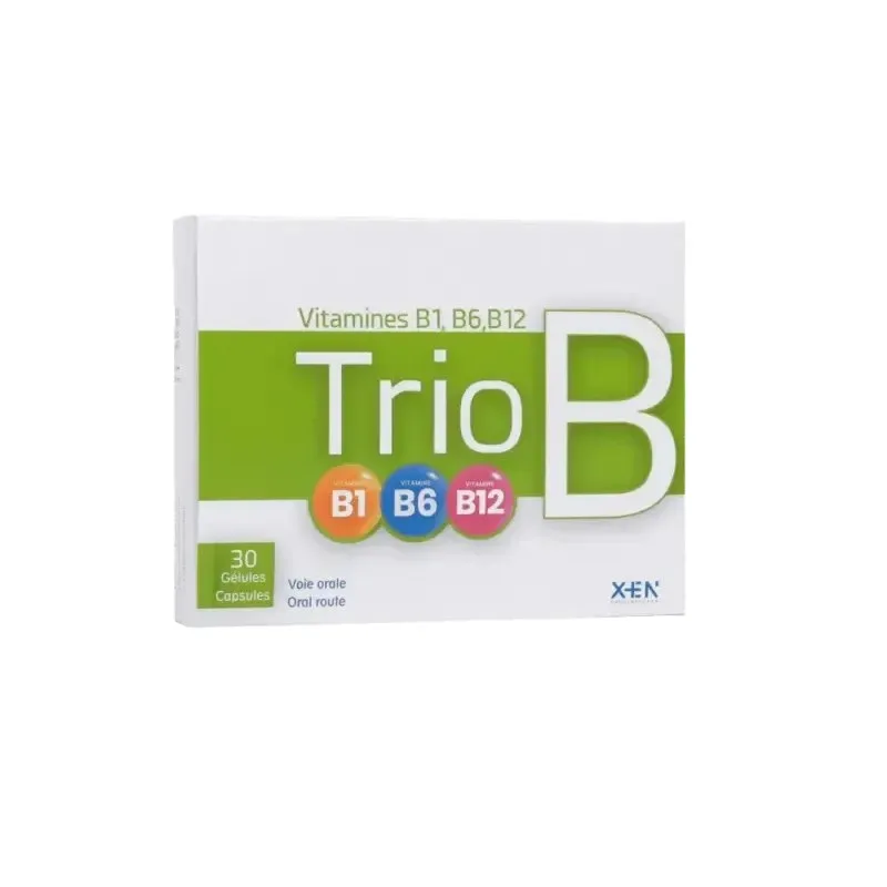 XEN Trio B Vitamines B1 B6 B12 30 Gélules