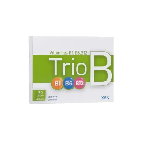 XEN Trio B Vitamines B1 B6 B12 30 Gélules
