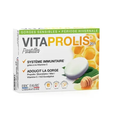 ERIC FAVRE Vitaprolis Pastilles Gorge 20 Pastilles