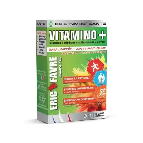 ERIC FAVRE Vitamino+ Immunité et Fatigue 30 Comprimes