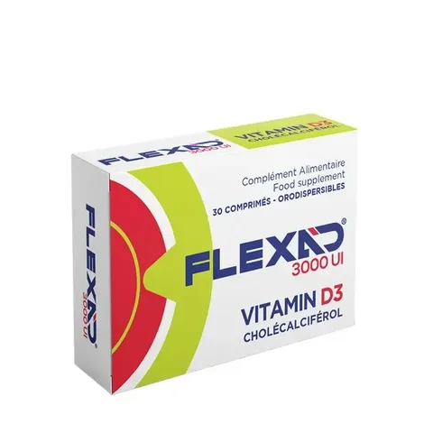 Flexad 3000 Ui Vitamin D3 30 Comprimes