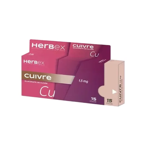 HERBEX Cuivre 15 Gélules