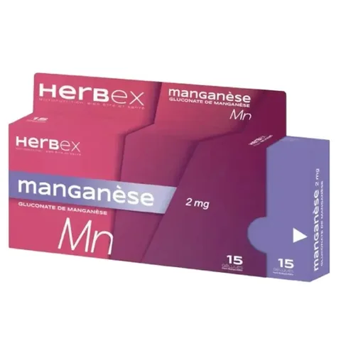 HERBEX Manganese 15 Gélules