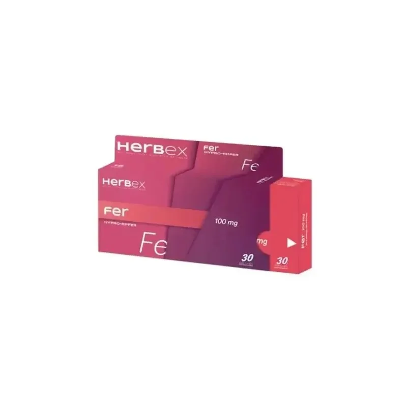 HERBEX Fer 100 mg 30 Gélules