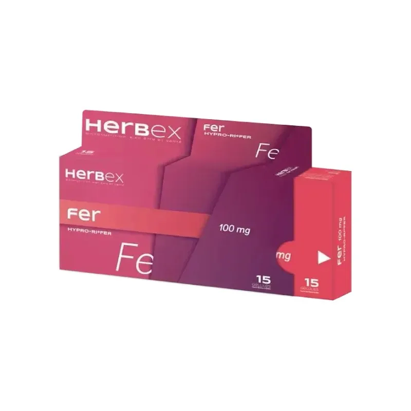 HERBEX Fer 100 mg 15 Gélules