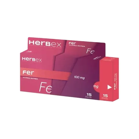HERBEX Fer 100 mg 15 Gélules