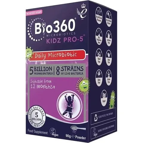 Bio 360 Microbiotics Kidz Pro-5 Poudre 90 g