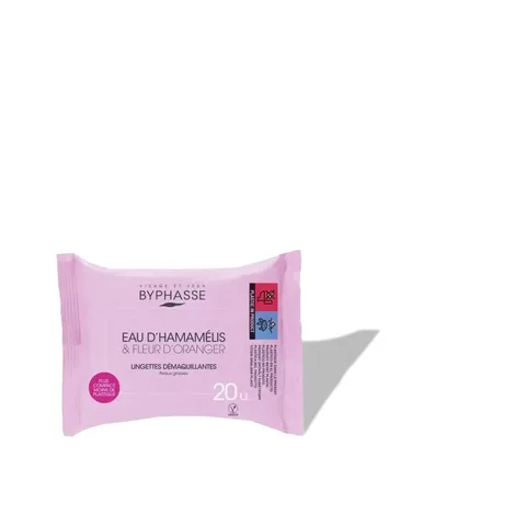BYPHASSE Lingettes Demaquillantes Fleur d'oranger