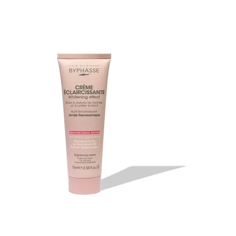 BYPHASSE Crème Visage Eclaircissante Whitening Effect Spéciale Peaux Sèches 75 ml
