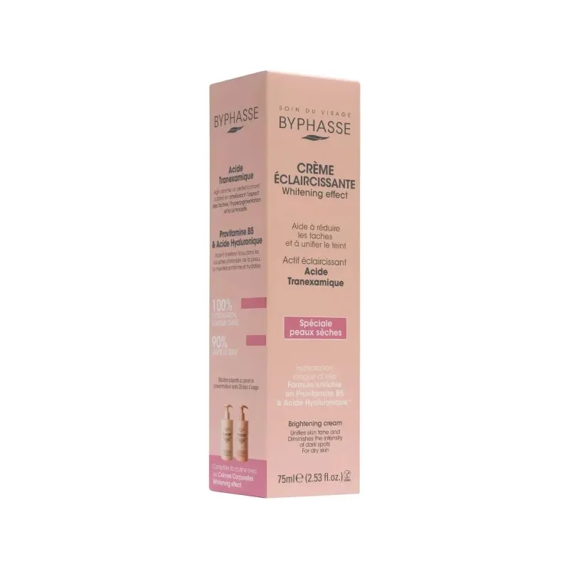 BYPHASSE Crème Visage Eclaircissante Whitening Effect Spéciale Peaux Sèches 75 ml — photo 2