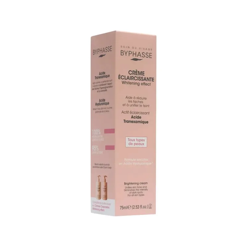Byphasse Crème Visage Eclaircissante Whitening Effect Tous Types de Peaux 75 ml — photo 2