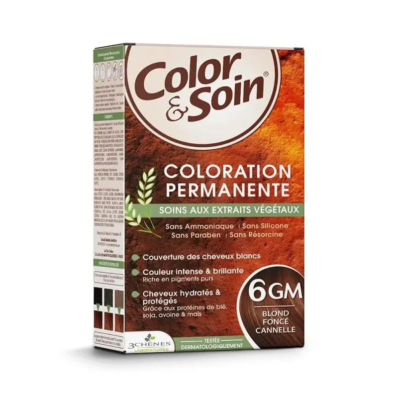 3 CHENES Color & Soin Coloration Blond Fonce Cannelle 6GM