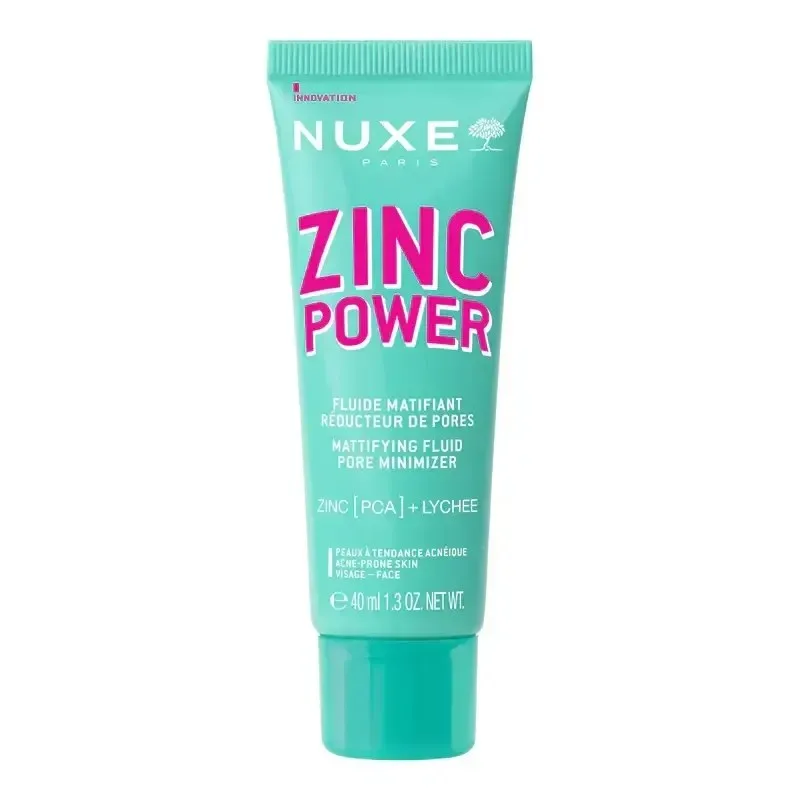 NUXE Zinc Power Fluide Matifiant Reducteur de Pores 40 ml