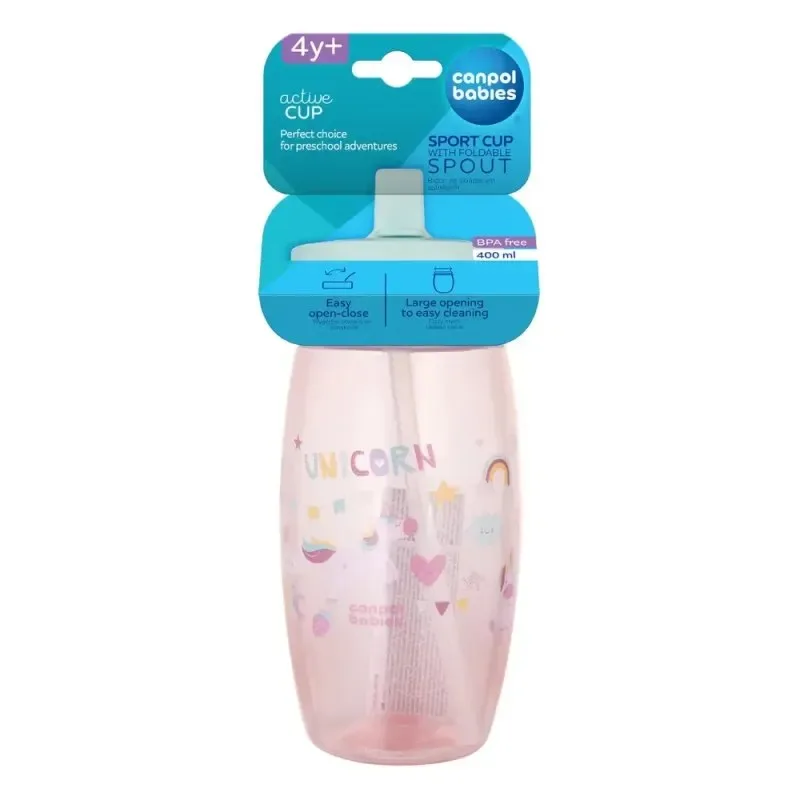 CANPOL BABIES Tasse de Sport avec Bec Verseur Pliable 400 ml — photo 2