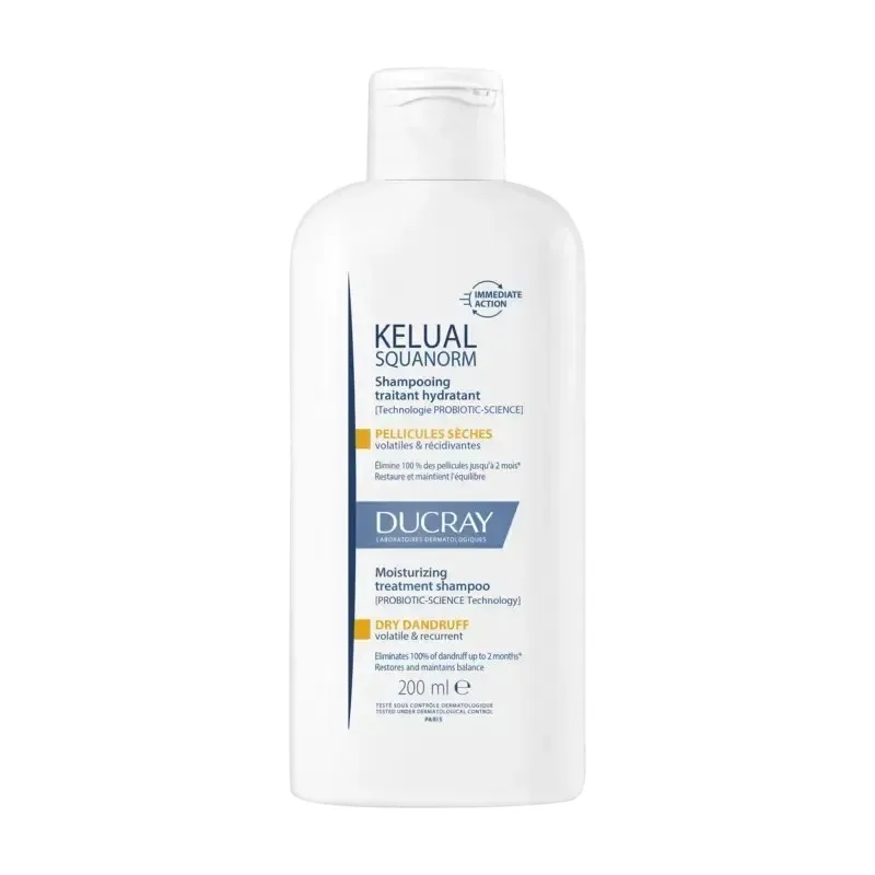 DUCRAY Kelual Squanorm Shampooing Pellicules Sèches 200 ml
