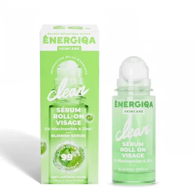 Energiqa Sérum Visage Anti Imperfections Niacinamide & Zinc Roll On 30 ml