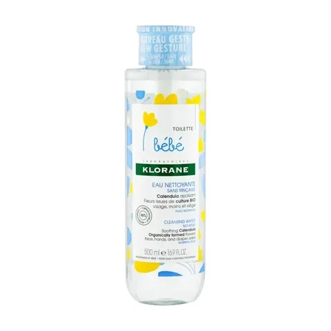 KLORANE Bébé Eau Nettoyante sans Rincage 500 ml